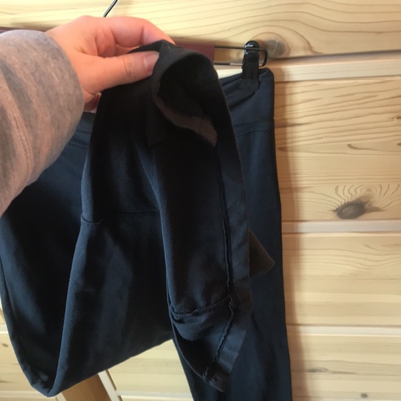 Prana Black Flare Leggings with Roll Down Band Size Medium - Picture 4 of 8